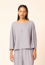 Blusa Modal Ampla Sofia  Lilás