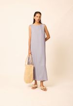 Vestido Modal Regata Bela Lilás