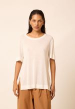 Camiseta  Modal Helo  Linho Off White