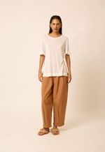Camiseta  Modal Helo  Linho Off White