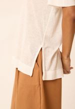 Camiseta  Modal Helo  Linho Off White