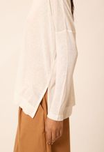 Blusa Modal  Helo Linho Off White