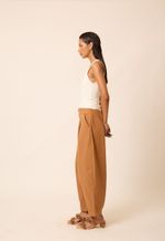 Calça Algodão Orgânico Helena  Marrom