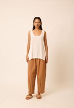 Calça Algodão Orgânico Helena  Marrom