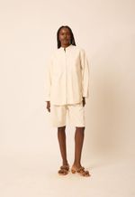 Bermuda Algodão Orgânico Helena Off White