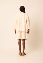 Bermuda Algodão Orgânico Helena Off White