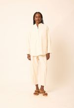 Calça Algodão Orgânico Helena  Off White
