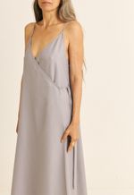 Vestido Transpassado TENCEL™  Micro Modal Maitê Lilás