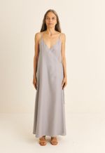 Vestido Transpassado TENCEL™  Micro Modal Maitê Lilás
