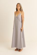 Vestido Transpassado TENCEL™  Micro Modal Maitê Lilás