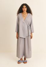 Blusa Transpassada TENCEL™ Micro Modal Maitê Lilás