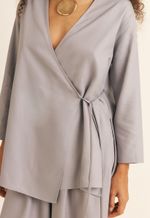 Blusa Transpassada TENCEL™ Micro Modal Maitê Lilás