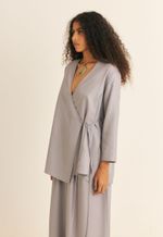Blusa Transpassada TENCEL™ Micro Modal Maitê Lilás