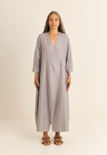 Vestido Amplo Transpassado TENCEL™  Micro Modal Maitê Lilás