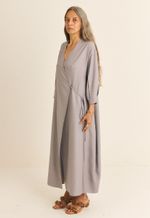 Vestido Amplo Transpassado TENCEL™  Micro Modal Maitê Lilás
