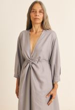 Vestido Amplo Transpassado TENCEL™  Micro Modal Maitê Lilás