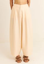 Calça Ampla TENCEL™ Micro Modal Maitê  Areia