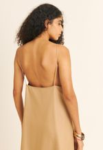 Vestido Transpassado TENCEL™  Micro Modal Maitê Marrom