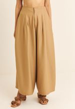 Calça Ampla TENCEL™ Micro Modal Maitê  Marrom