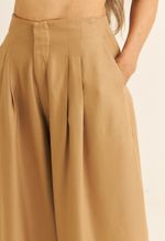 Calça Ampla TENCEL™ Micro Modal Maitê  Marrom