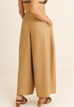 Calça Ampla TENCEL™ Micro Modal Maitê  Marrom