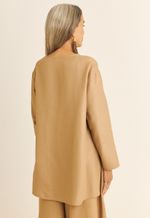 Blusa Transpassada TENCEL™ Micro Modal Maitê Marrom