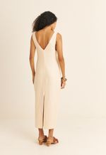 Vestido Torção TENCEL™ Micro Modal Eloise Areia 