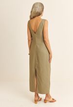 Vestido Torção TENCEL™ Micro Modal Eloise Chumbo