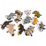 KIT 12 MINI ANIMAIS FLEXPOP ORIGINAL