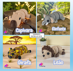 KIT 12 MINI ANIMAIS FLEXPOP ORIGINAL