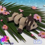 Leão Flexpop 14cm Presente Decoração Ant Estresse Articulado