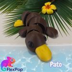 Pato Flexpop 14cm Presente Decoração Ant Estresse Articulado