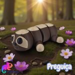 Preguiça Flexpop 14cmPresente Decoração AntEstres Articulado
