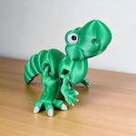 Dinossauro Decoração FlexPop Verde Articulado Anti Stresse