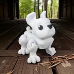 Boneco FlexPop Animal Cachorro Articulado Decoração Presente