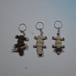 Kit 3 Chaveiros Flexpop Animais Articulados Antiestresse