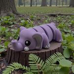 Elefante Rosa Flexpop Grande Presente Decoração Antiestresse