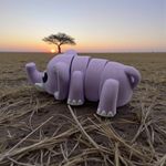 Elefante Rosa Flexpop Grande Presente Decoração Antiestresse