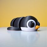 Pinguim Flexpop 14cm Decoração Anti Estresse Articulado