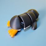 Pinguim Flexpop 14cm Decoração Anti Estresse Articulado