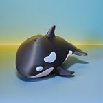 Baleia Orca Flexpop Grande Presente Decoração Anti Estresse