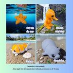 Kit 12 Mini Animais  MAR ENCANTADO