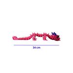 Dragão Flexpop 40cm Presente Decoração Ant Stress Articulado