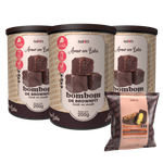 Combo - 3 Amor em Lata chocolate zero + 1 Brownfit Energy de brinde