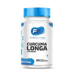 Curcuma Longa 500mg + Piperina (pimenta preta) 10mg 60 cápsulas - Formulados Farma