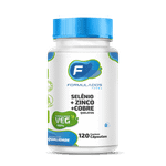 Selênio 100mcg, Zinco 30mg e Cobre 2mg Quelatos 120 Caspsula Veg