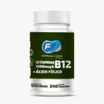 Vitamina B-12 1000mcg + Ácido Fólico – 240 Cápsulas