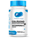 Colágeno Hidrolisado 500mg com Vitamina C 300mg 120 cápsulas