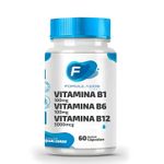 Vitamina B1 100mg + Vitamina B6 100mg + Vitamina B12 5000mcg 60 Cápsulas