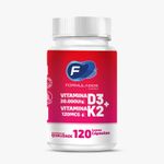 Vitamina D3 20.000ui+Vitamina K2(mk7) 120mcg com 120 cápsulas